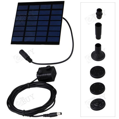 Solar Gartenteichpumpe mit Solarmodul für 15,89€ inkl. Versand