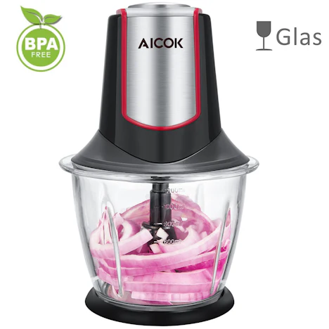 Zerkleinerer elektrisch Glasbehälter 1,2L 300W nur 17,85€