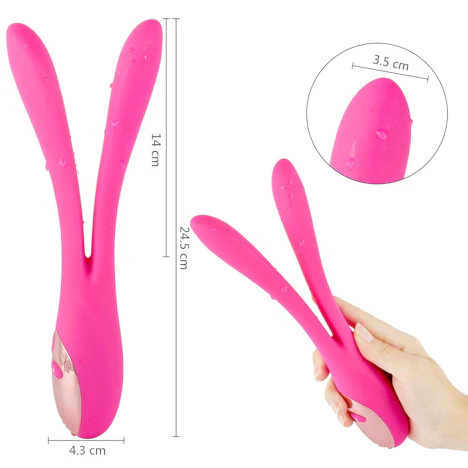 Super flexibler Hasenvibrator 17,50 Euro mit 3 Vibrationsintensitäten und 9 verschiedene Frequenzen, bei Amazon
