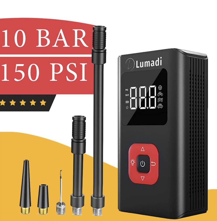 LUMADI elektrische Fahrradpumpe 20%