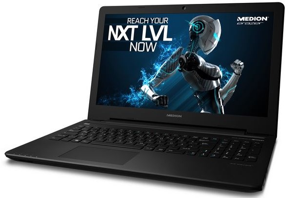 Medion Erazer P6661 (MD 99843) für 777€ - 15,6" Notebook mit Full-HD, IPS, i5-6200U, 8GB, GTX 950M und 512GB SSD