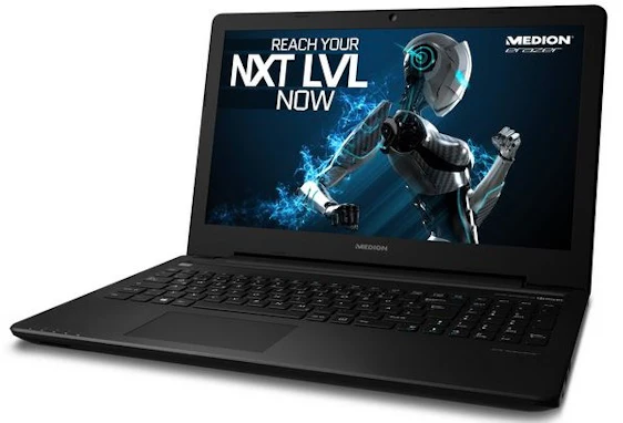 Medion Erazer P6661 (MD 99843) für 777€ - 15,6" Notebook mit Full-HD, IPS, i5-6200U, 8GB, GTX 950M und 512GB SSD