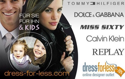 65€ dress-for-less Gutschein für 32,10€