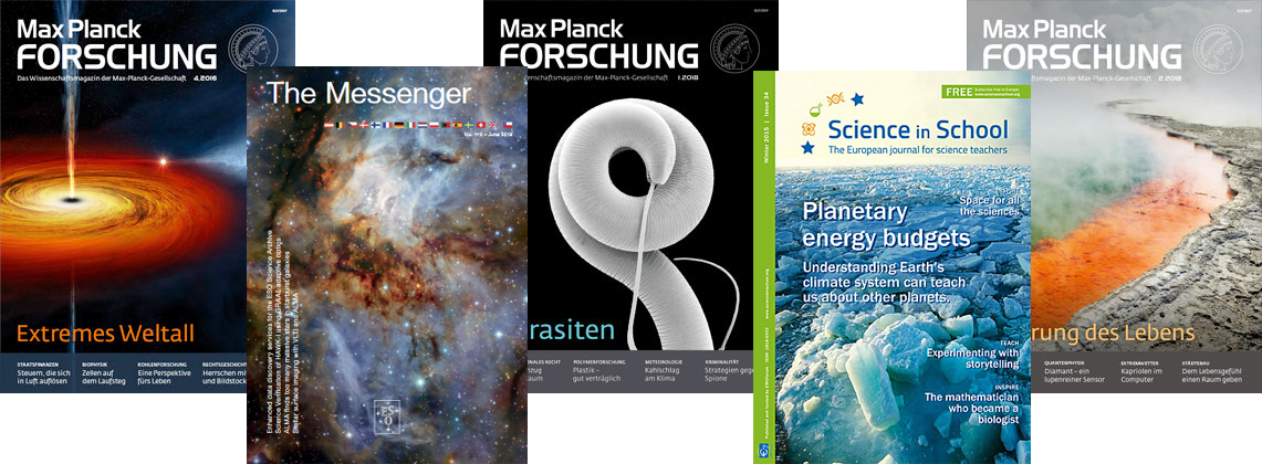 Kostenlose Wissenschaftsmagazine als PDF Download - z. B. Max Planck Forschung, ESO The Messenger und Science in School