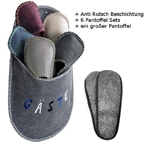 Gästepantoffel ABS 6er für nur 4,95 EUR + 3,90 EUR Porto