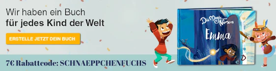 7€ Rabatt auf personalisierte Kinderbücher