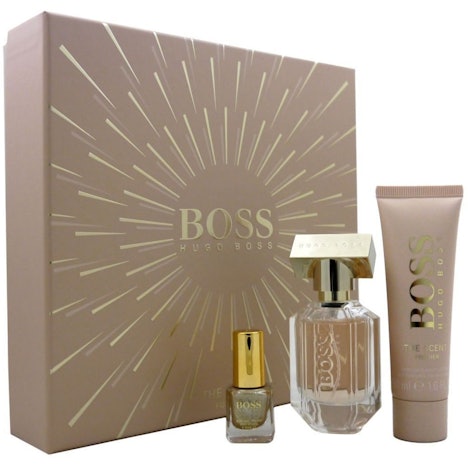 Hugo Boss The Scent for her Set (EdP 30ml + BL 50ml + NP 4,5ml) 21% günstiger
