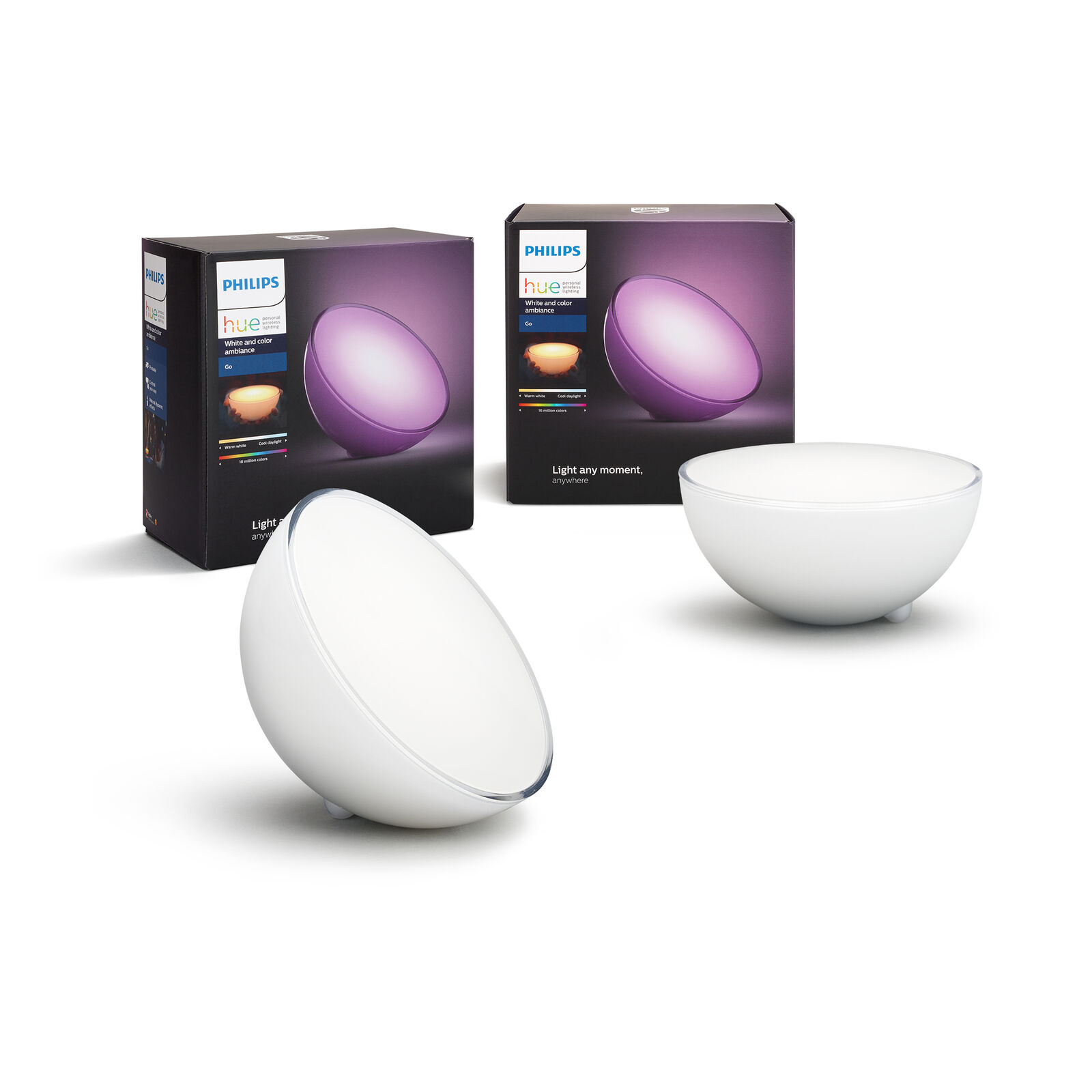   2x PHILIPS Hue Go LED Tischleuchte 71460/60/PH dimmbar 300 lm 6 W (ad)