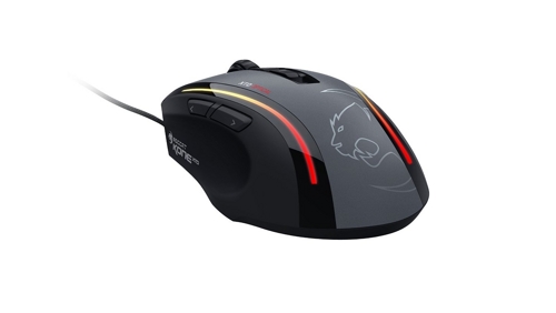 Roccat Kone XTD optische Gaming Maus (6400 dpi, Omron switches, 4D Titan Wheel, Gewichtssystem) schwarz für 59,99 EUR inkl. VSK