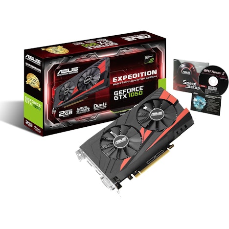 2GB Asus GeForce GTX 1050 für 100€