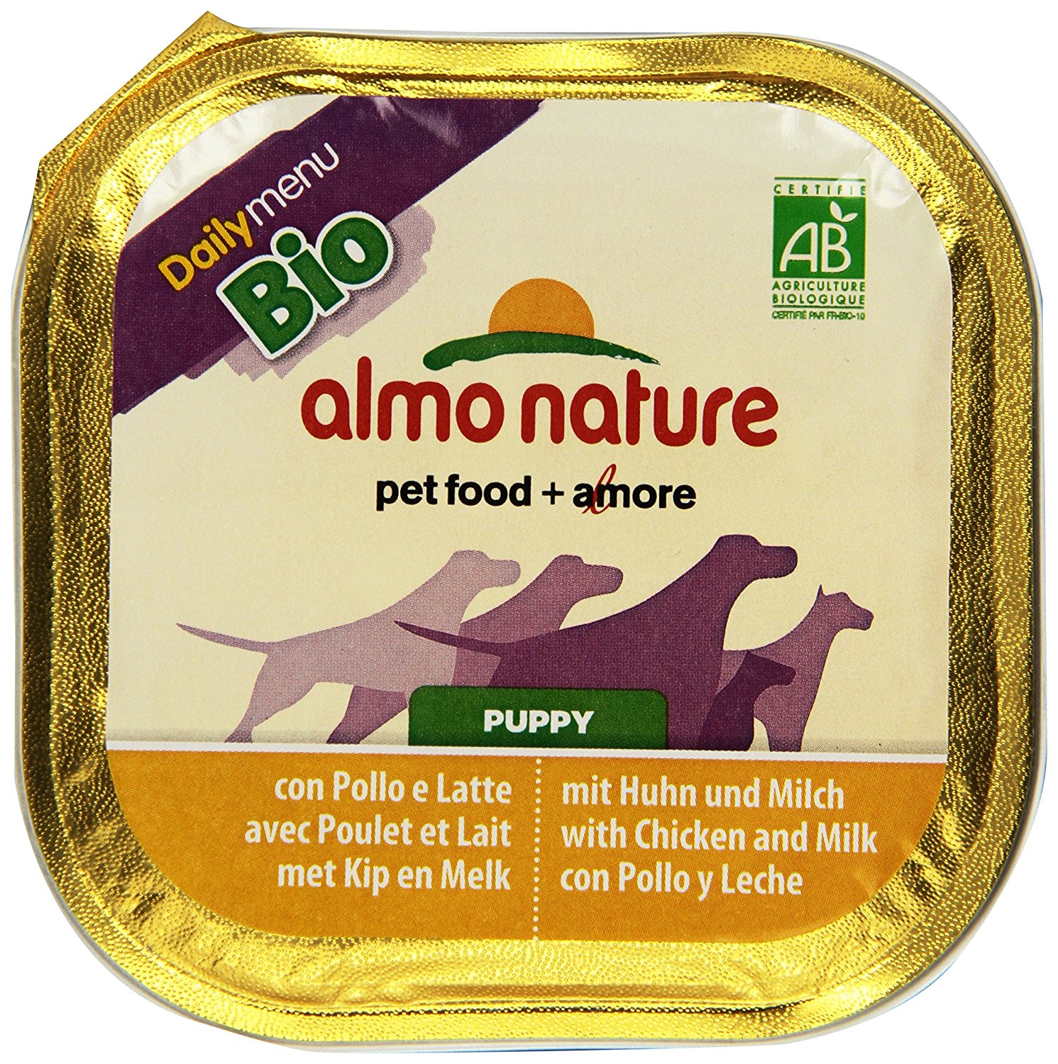 PREISFEHLER! Daily Menu BIO Hundefutter PUPPY mit Huhn und Milch (9 x 330 g) für 4,37 EUR [Plus Produkt]