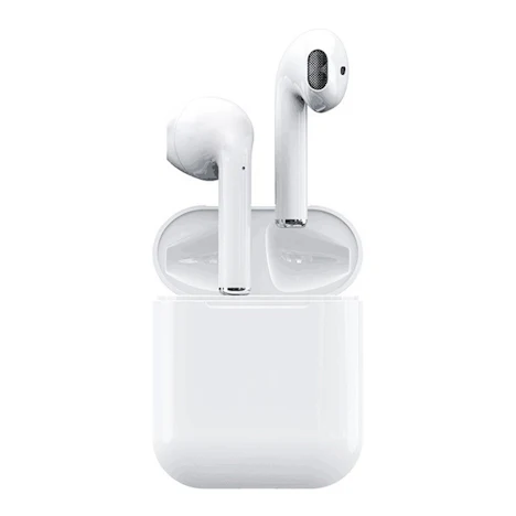 Apods i12 Bluetooth 5.0 TWS Earbuds Realtek 8763BFR - Geschenk schwarzer Kasten x 1 + weiß Fall x 1