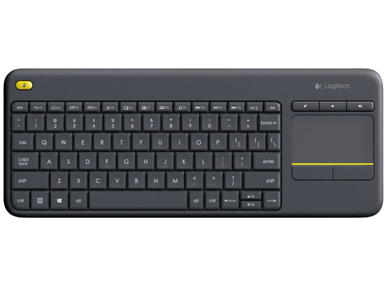LOGITECH K400 Plus, Tastatur, Schwarz für 17 EUR inkl. Versand