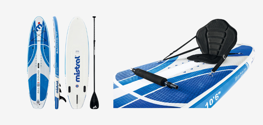 Mistral SUP Allround 10,6" für 175€ - 2-in-1-Board mit Kajakfunktion, Doppelkammer-System