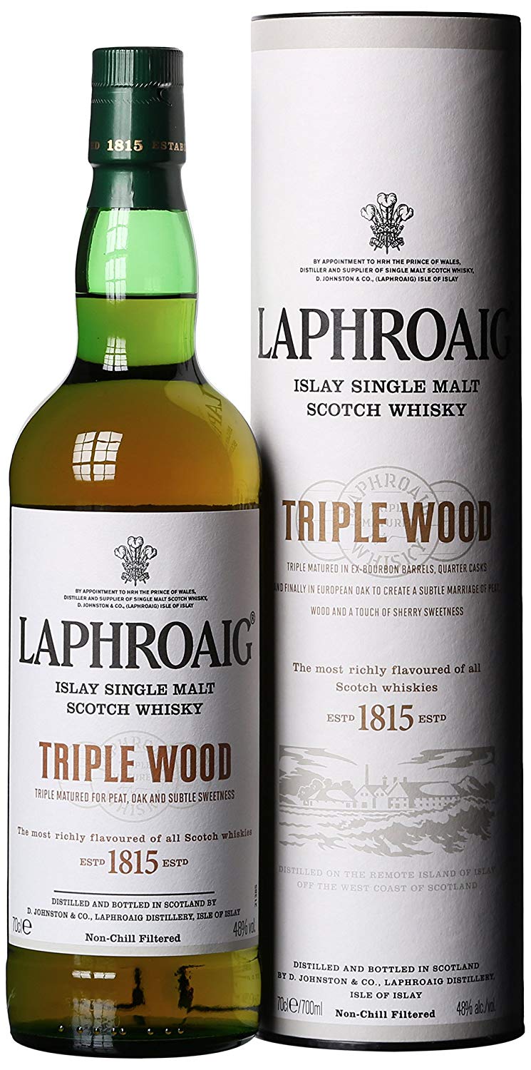 Laphroaig Triple Wood für 32€ - Single Malt Scotch Whisky (1 x 0.7 l)