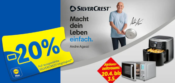 20% Extra-Rabatt auf Silvercrest mit Lidl Plus - z.B. 13 Frischhaltedosen für 8€