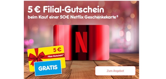 Mega Aktion! 🤩 Netto Netflix Gutschein-Aktion: 5€ zu jeder 50€ Gutscheinkarte