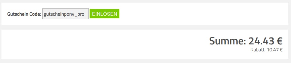 gutscheinpony pro
