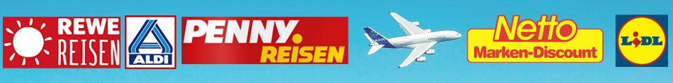 5 Anbieter sind im Discounter-Reisen Vergleich dabei
