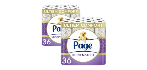 Page kissenweich Toilettenpapier für 39€ - 3-lagig, 72 Rollen, FSC-zertifiziert
