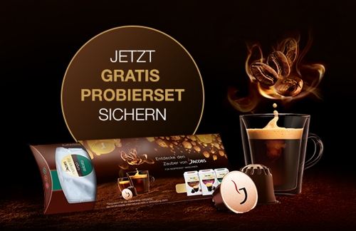 Kostenloses Jacobs Probierset für Nespresso Maschinen