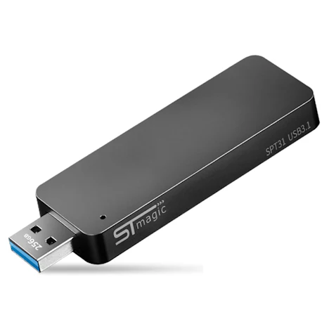 STmagic SPT31 256G tragbaren Mini-M.2 SSD USB3.1 Lesegeschwindigkeit 500 MB / s