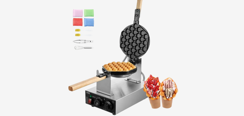 Knusprige Waffeln garantiert! 🧇 VEVOR kommerzieller Bubble-Waffelmaker für nur 53€