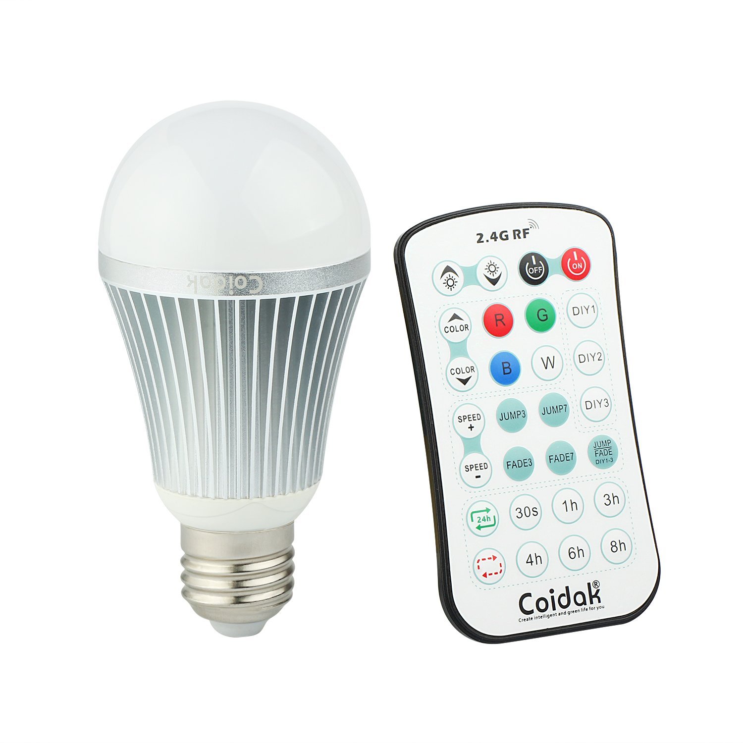 20% Rabbat für Coidak CO816 E27 RGB LED dimmbare Glühbirne mit Timer