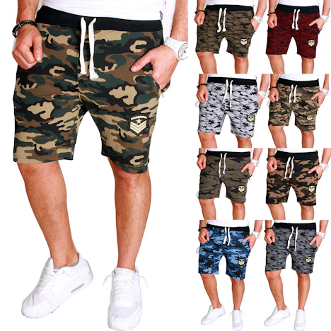 Herren Camouflage Short