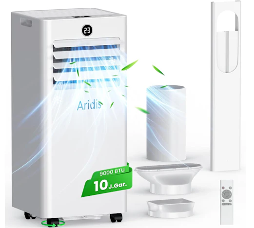 Klimaanlage Mobil 9000 BTU,4-in-1 Mobile Klimaanlage