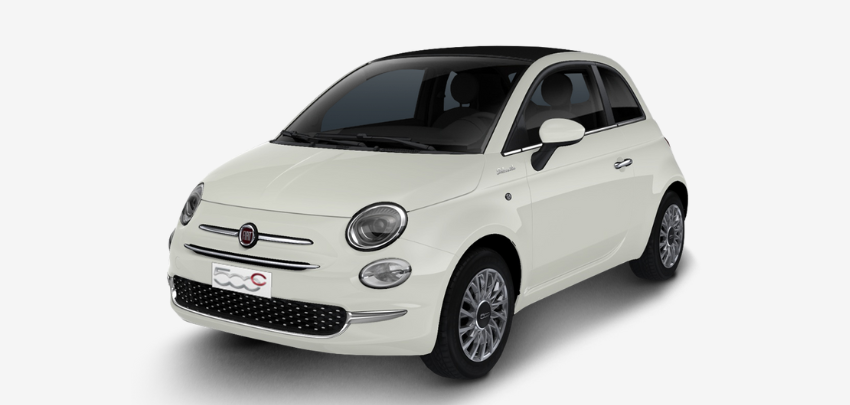 Leasingfaktor 0,55 🍝  Fiat 500C Cabrio Dolcevita White Edition (70PS) für 129€ im Monat + 999€ Überführung - Privatleasing über 36 Monate, 10tkm/Jahr