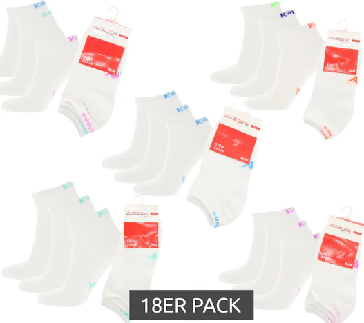 18er Pack Kappa Sneaker Socken für Damen & Herren für 19,99 Euro