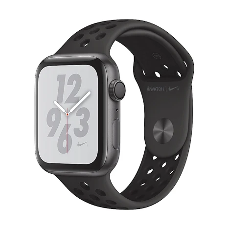 Apple Watch Nike+ GPS 44mm Aluminiumgehäuse Space Grau Sportarmband Schwarz für 389,- EUR inkl. VSK