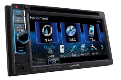 Kenwood DDX4021BT Moniceiver für 247€ - Autoradio mit VGA Doppel DIN-Monitor, DVD, Bluetooth, Apple iPod/iPhone-ready, USB 2.0