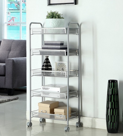 5-Etagen Universal Rollwagen Badwagen Küchen Haushalts für 24€