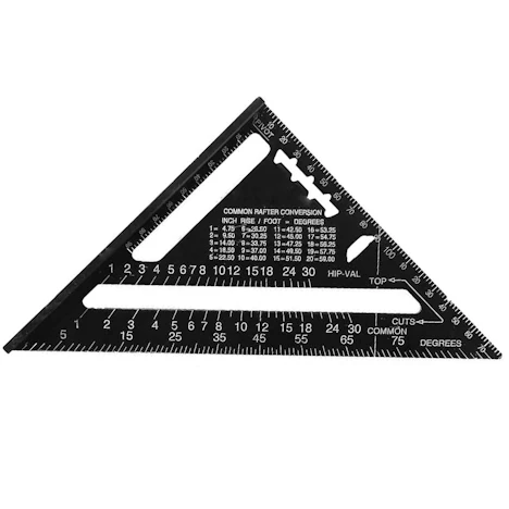 7 Zoll-Aluminiumlegierung Geodreieck rechtwinklig 45 Grad Lineal Metric Standard-Holzverarbeitung Messwerkzeug
