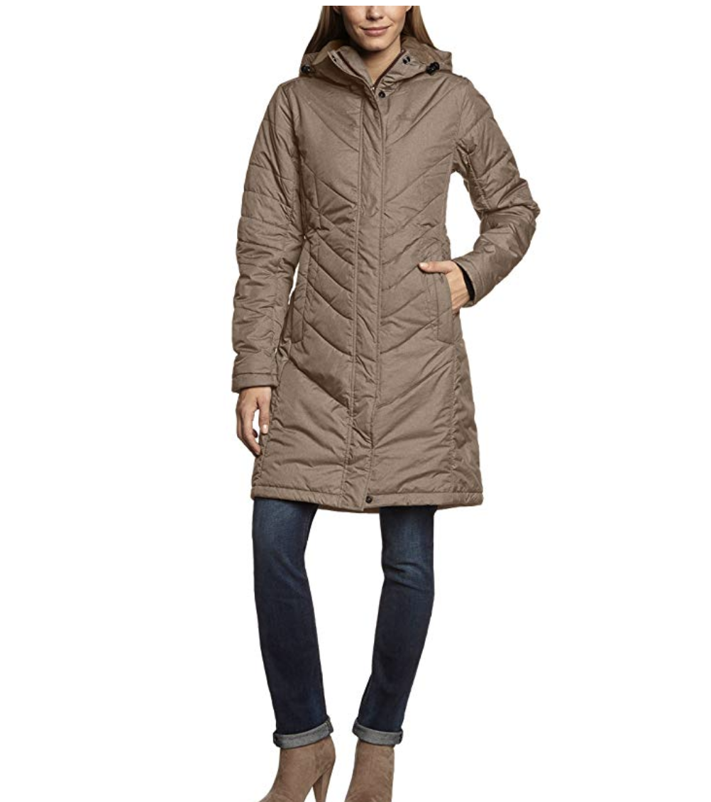 Jack Wolfskin Damen Wintermantel Crystal Iceguard . (Mocca Größe M)
