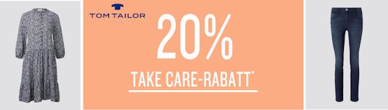 Nur dieses Wochenende! 20% Rabatt auf die aktuelle Kollektion bei Tom Tailor