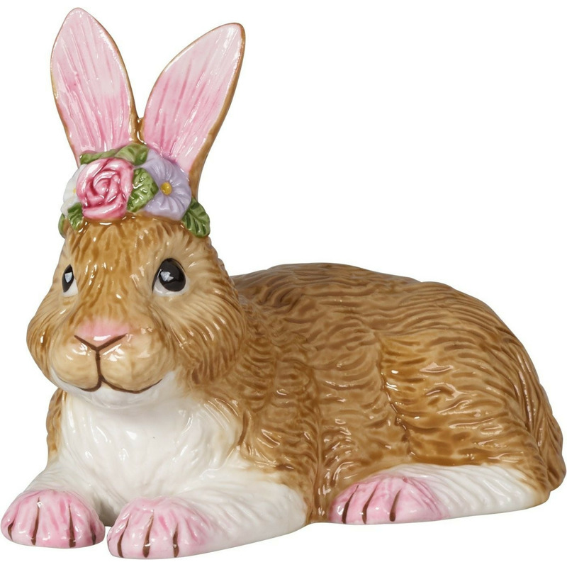 Aktion: Villeroy &amp;amp; Boch Easter Bunnies Hase mit Blumenkranz 8,5cm 41% günstiger