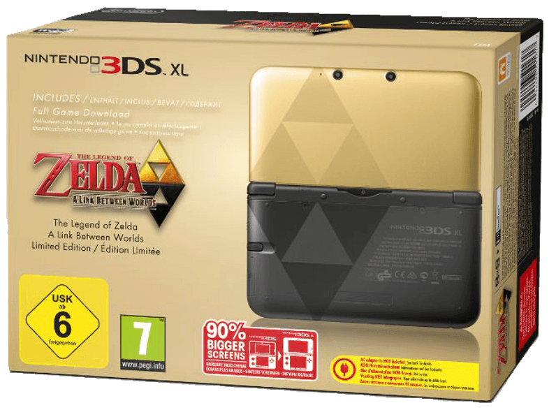 Nintendo 3DS XL The Legend of Zelda: A Link Between Worlds Limited Edition für 204€ (Saturn/Click&amp;Collect)