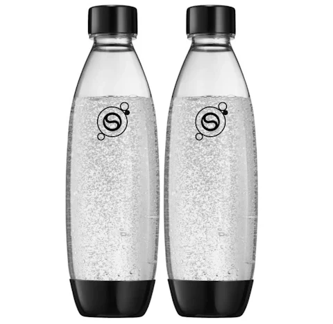 sodastream Flaschen 1L FUSE 2 er Pack in Schwarz für 9,99€(statt 15,45€)