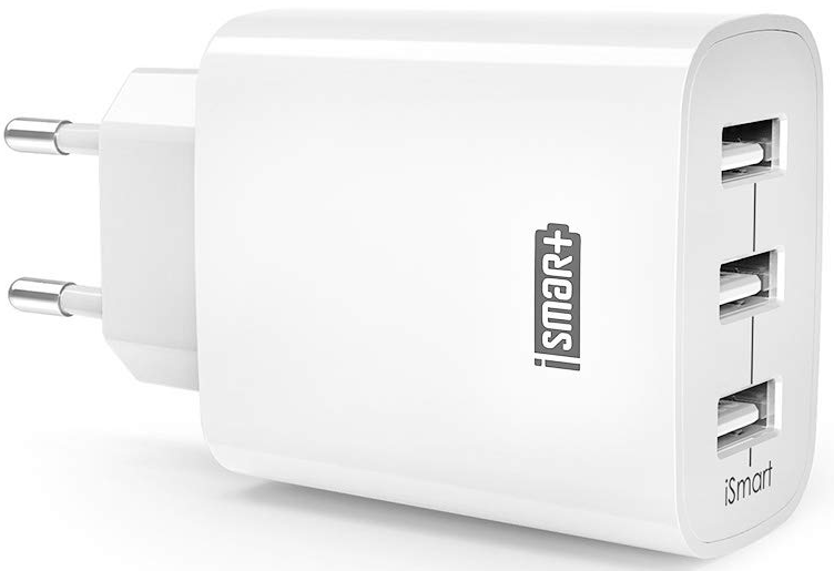 USB Ladegerät RAVPower 3-Port für 10€ - 30W mit iSmart-Technologie in schwarz oder weiß