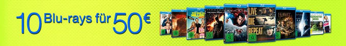 10 Warner Blu-rays für 50€ bei Amazon - über 400 Filme zur Auswahl