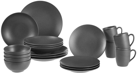 Asa Lofthouse für 86€ - 20tlg. Kombiservice aus Keramik in Schwarz