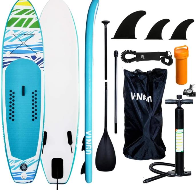 Sonnewelt 305*76cm Surfboard mit Pumpe Stand Up Paddle Aufblasbar