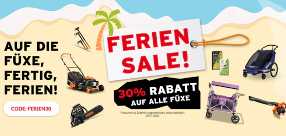 Jetzt 30% sparen! ⏱️Fuxtec Rabattcode (sogar auf Bollerwagen)