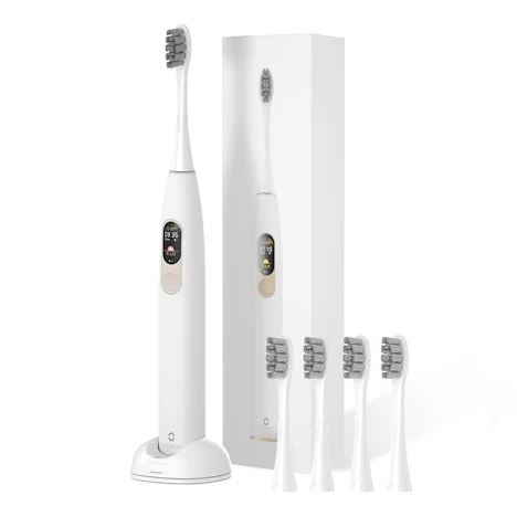 Oclean X Smart Elektrische Zahnbürste mit 4 Bürstenköpfen