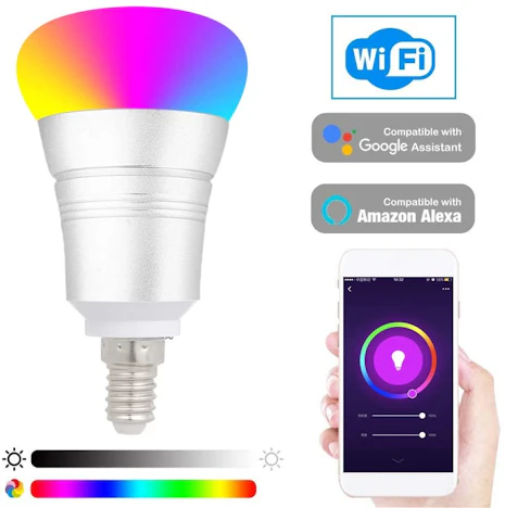 RGB Multicolor LED Birne 9W E14 Dimmbares