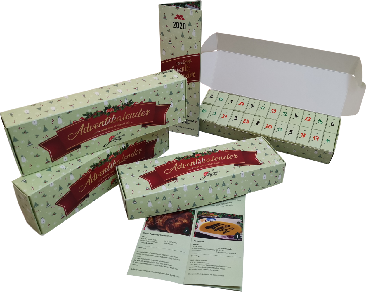 Adventskalender mit 24 Gewürzmischungen