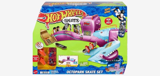 Hot Wheels Skate Octopark für 13€ - Fingerboard-Set, Haikopf-Action, inkl. Skateschuhe